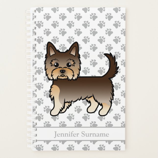 Agenda Perro de dibujos animados Yorkshire Terrier de cho (Anverso)
