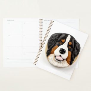 Agenda Perro de montaña bernés Inspirado en 3D
