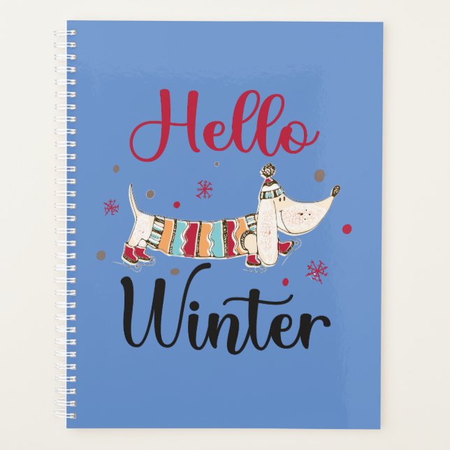 Agenda Perro de patinaje sobre hielo (Anverso)