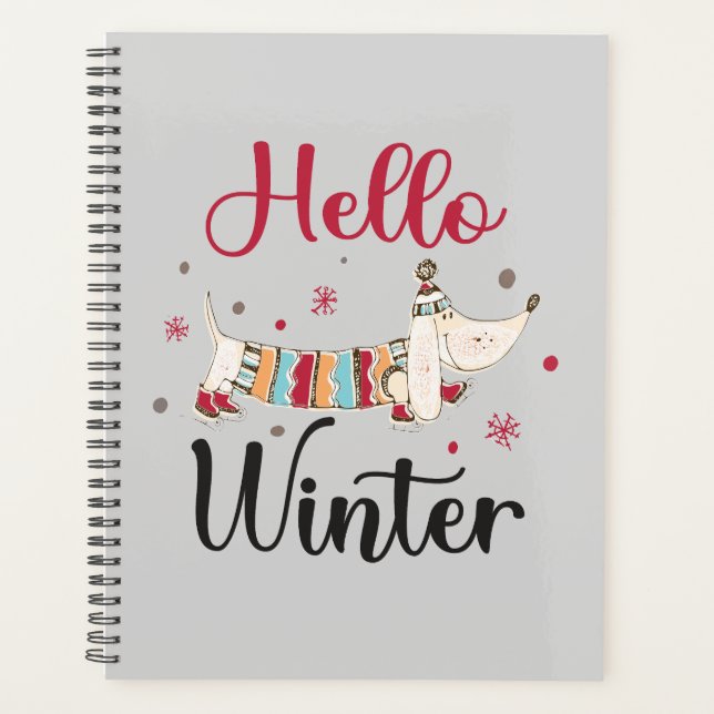 Agenda Perro de patinaje sobre hielo (Anverso)