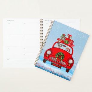Agenda Perro De San Bernardo En Coche Con Santa Claus