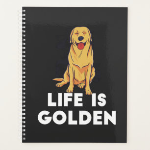 Agenda Perro del Golden Retriever - La vida es dorada