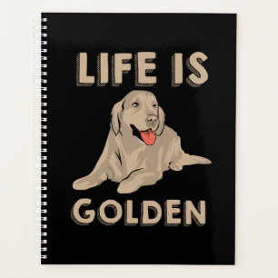 Agenda Perro del Golden Retriever - La vida es dorada