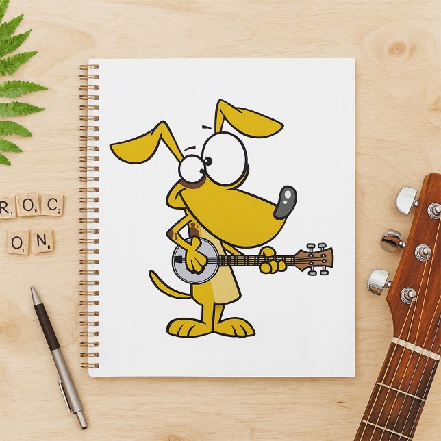 Agenda Perro divertido jugando música banjo (Subido por el creador)