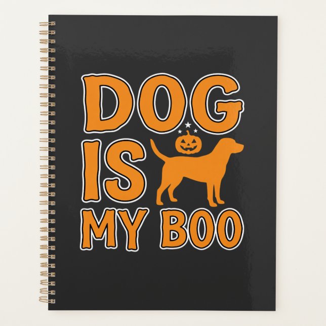 Agenda Perro Es Mi Boo Halloween Perro (Anverso)