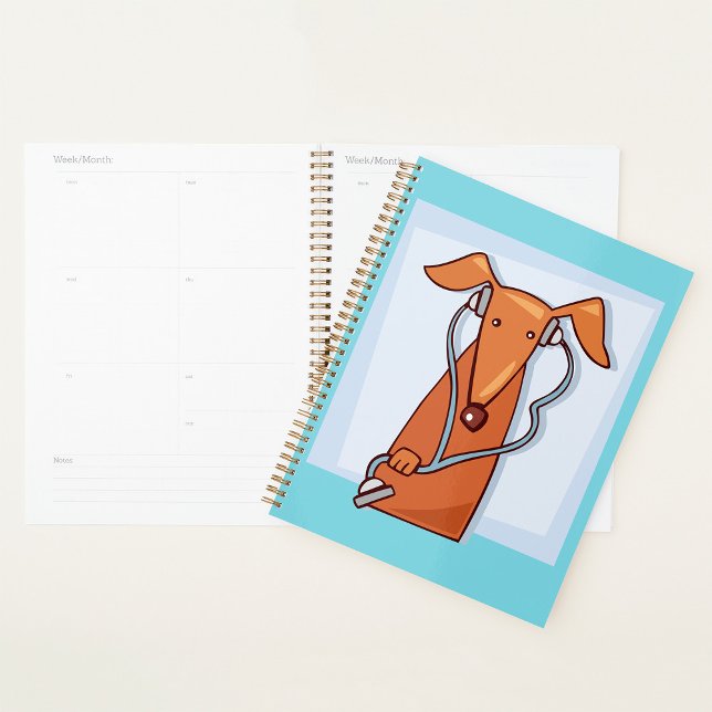 Agenda Perro escuchando música graciosa Auriculares (Subido por el creador)