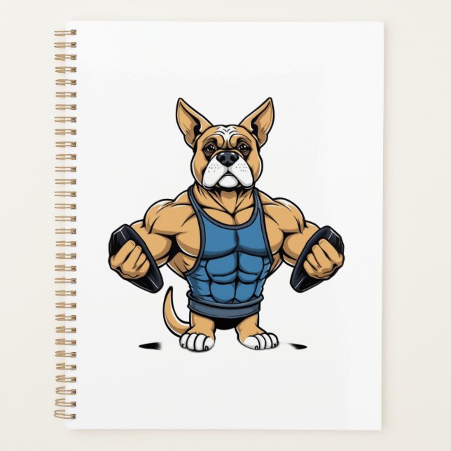 Agenda Perro Fisicoculturista (Anverso)