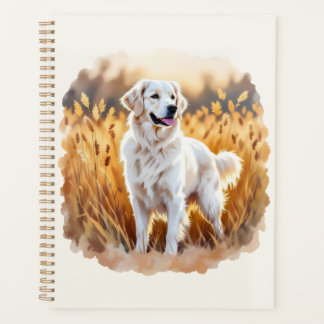 Agenda Perro Golden Retriever Blanco