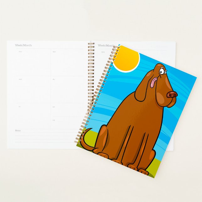 Agenda Perro Grande Marrón Divertido Sentado al Sol (Subido por el creador)