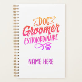 Agenda Perro Groomer Extraordinario Personalizado