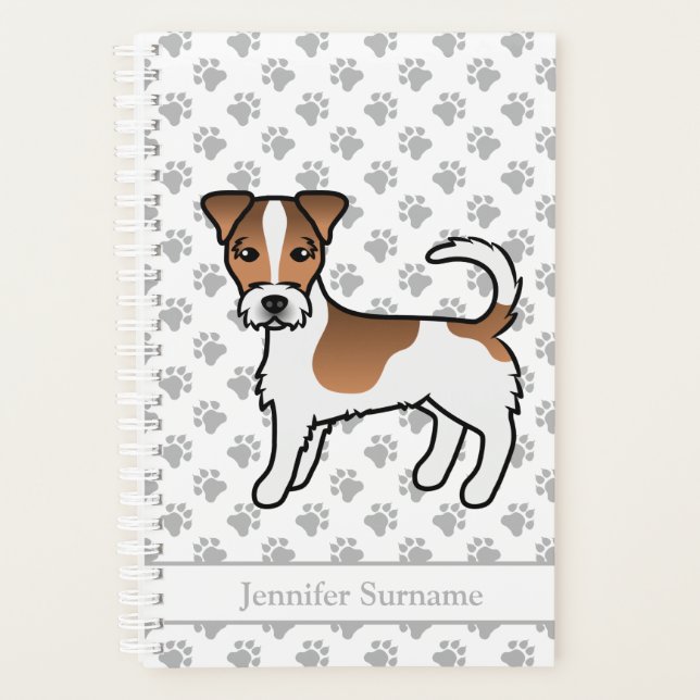 Agenda Perro Jack Russell Terrier de Pelaje Áspero Marrón (Anverso)