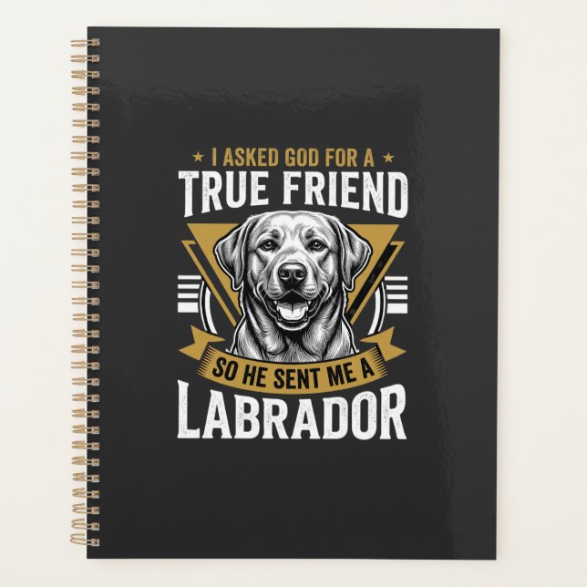 Agenda Perro Labrador amigo verdadero (Anverso)