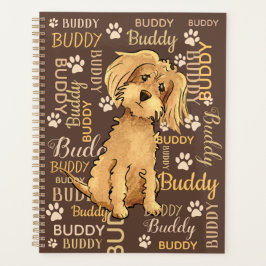 Agenda Perro marrón personalizado