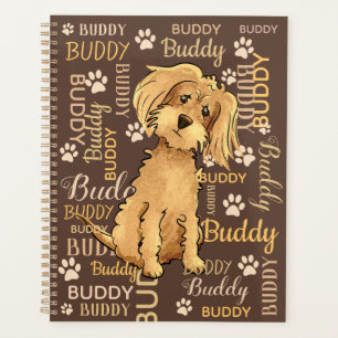 Agenda Perro marrón personalizado