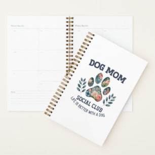 Agenda Perro Mom Paw Floral