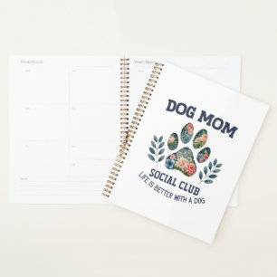 Agenda Perro Mom Paw Floral