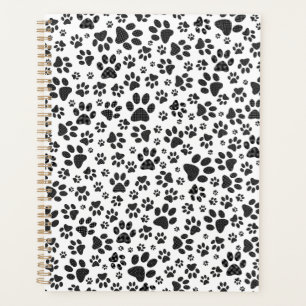 Agenda Perro Paws Black and White Polka Dot