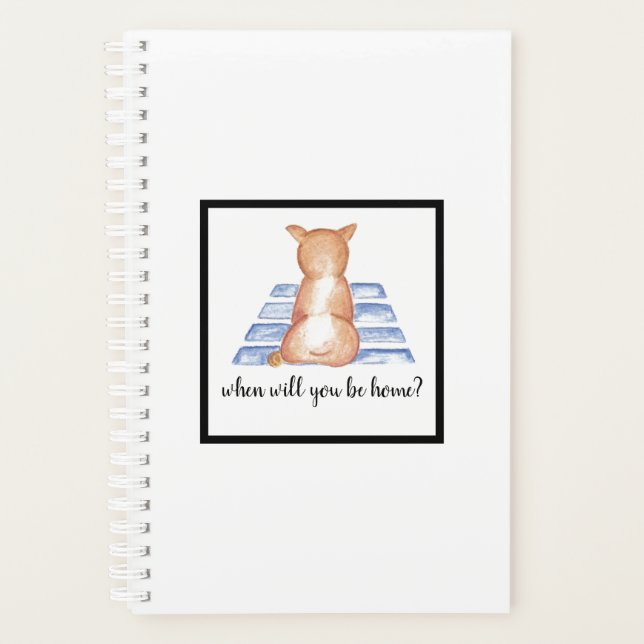 Agenda Perro pequeño solitario (Anverso)