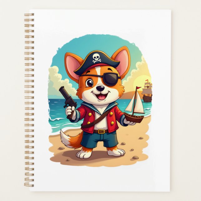 Agenda Perro pirata pastor alemán (Anverso)