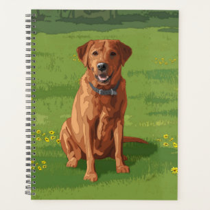 Agenda Perro recuperador de Labrador rojo Fox