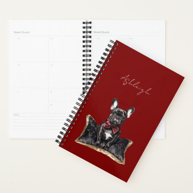 Agenda Perro rojo negro francés (Demostración)