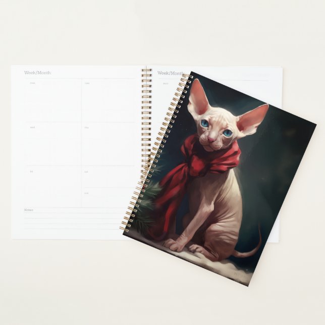 Agenda Perro Sphynx en Navidad con Nieve (Demostración)