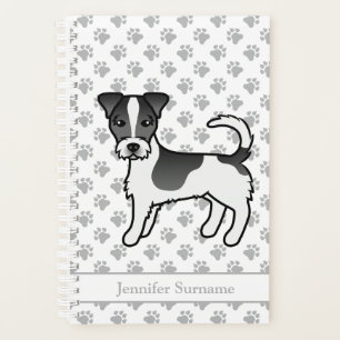 Agenda Perro Terrier Jack Russell de Pelo Rudo Negro & No