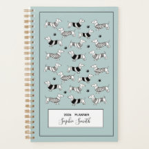 Perros Cute Dachshund, Blue 2025 Planner