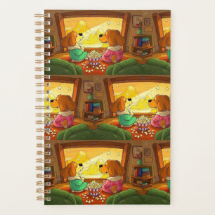 Agenda Perros de dibujos animados, palomitas de maíz y pe