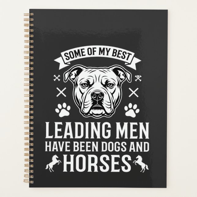 Agenda Perros y caballos liderando hombres (Anverso)