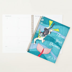 Agenda Perseguir tus sueños Scuba Kitty Cualquier cita