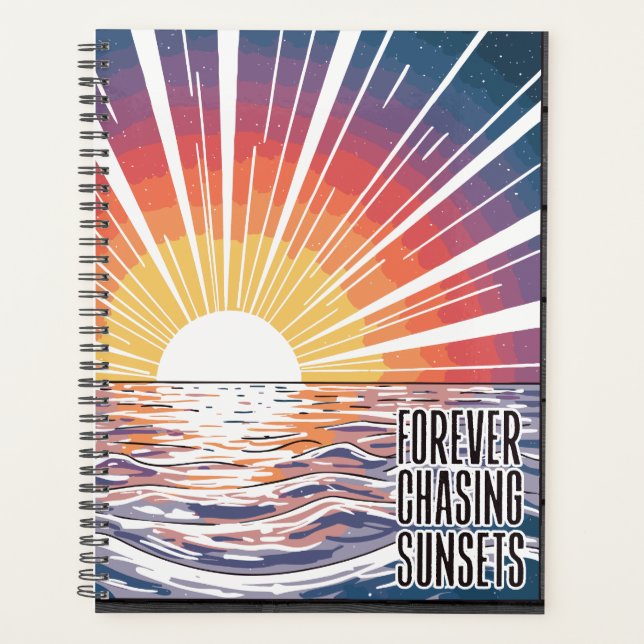Agenda Persiguiendo atardeceres para siempre (Anverso)