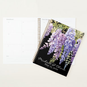 Agenda Persoanlizar la glicinia de la acuarela floral