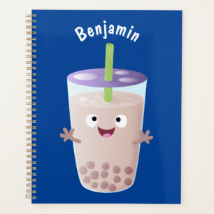 Agenda Personaje de dibujos animados de Cute happy bubble