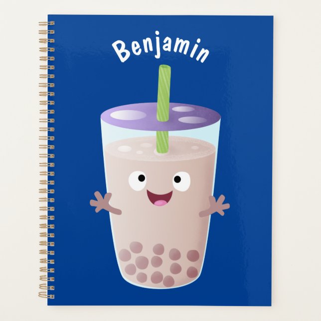 Agenda Personaje de dibujos animados de Cute happy bubble (Anverso)