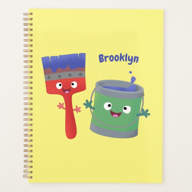 Agenda Personajes de pincel y dibujos animados (Anverso)