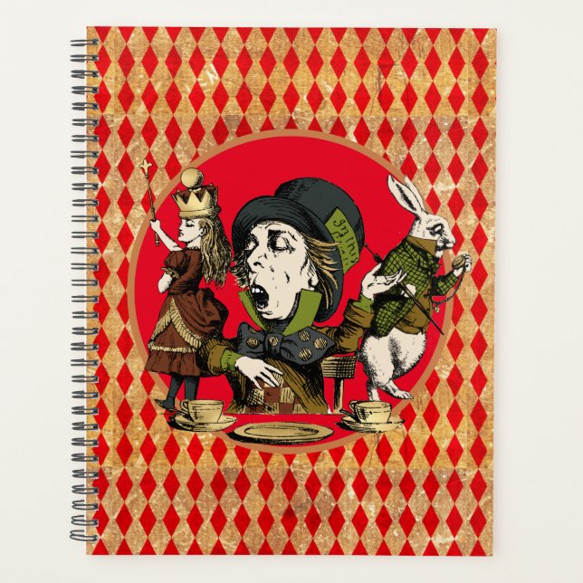 Agenda Personajes de Wonderland (Anverso)