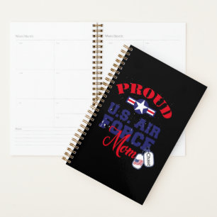 Agenda Personalice Dog Tag US Air Force Mom