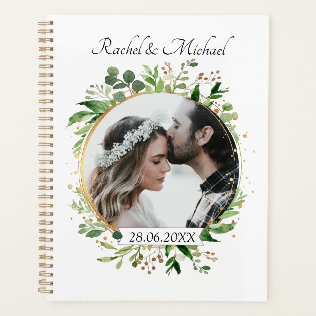 Agenda Personalisierbar Foto Hochzeit (Anverso)