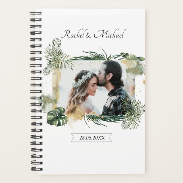 Agenda Personalisierbarer Foto Hochzeit (Anverso)