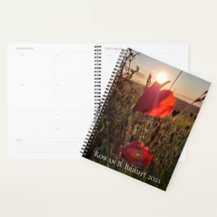 Agenda Personaliza los cachorros al atardecer