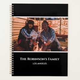 Agenda Personaliza tu foto en marco negro con textos