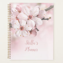 Personalizable Apple Blossom Spiral Planner