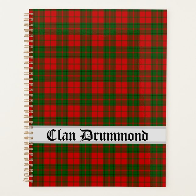 Agenda Personalizable Clan Drummond Tartan (Anverso)