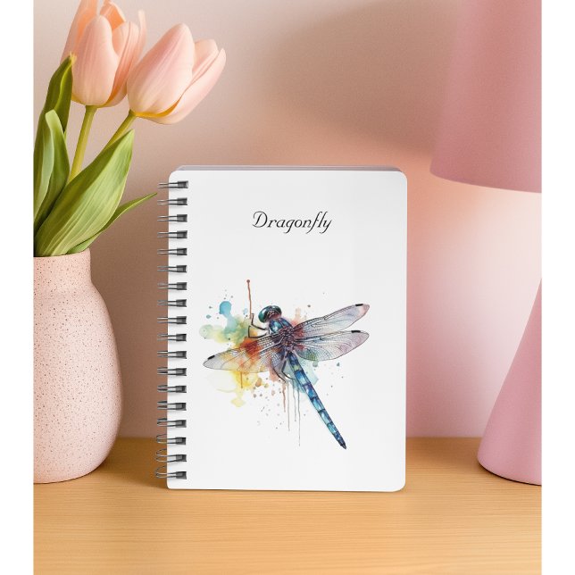 Agenda Personalizable colorido de la libélula (Subido por el creador)