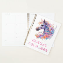 Personalizable de caballos florales