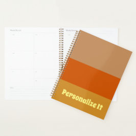 Agenda Personalizable de inspiración retro