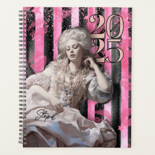 Agenda Personalizable de rosa caliente Marie Antoinette i