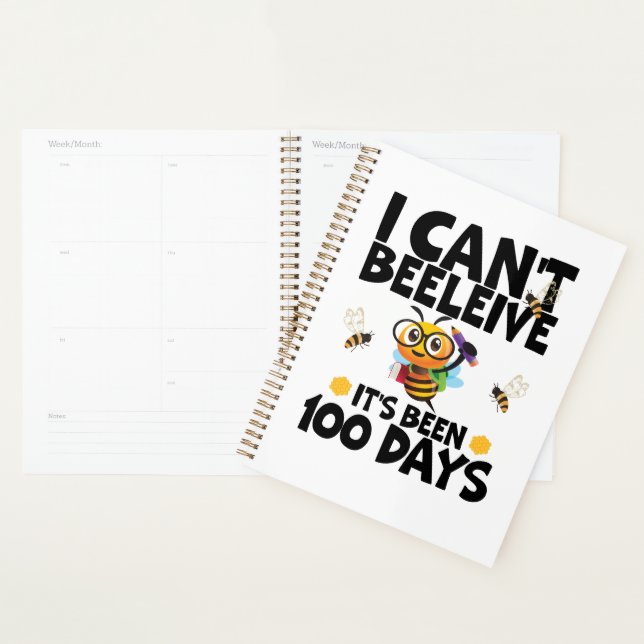 Agenda Personalizable elegante Planner semanal 100 días (Demostración)