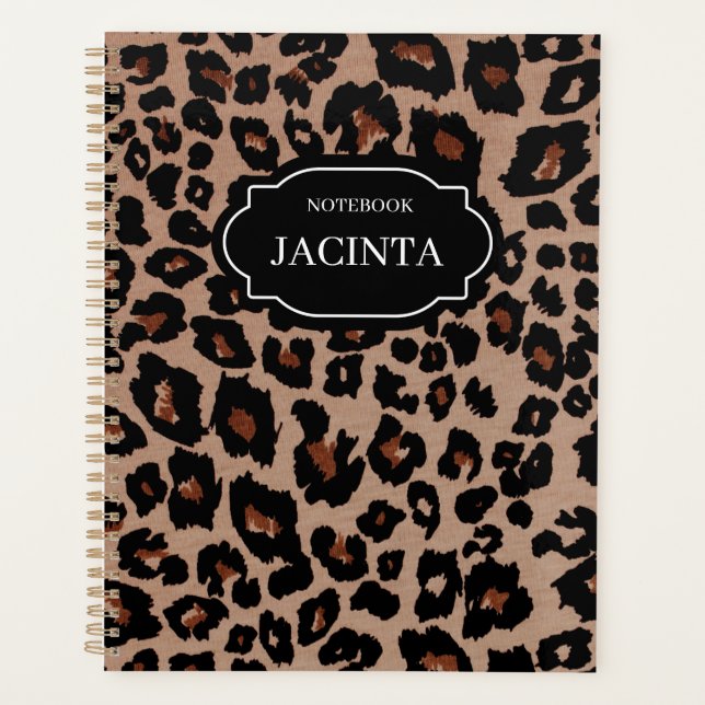 Agenda Personalizable IMPRESO DE JUNGLE LEOPARD Planner 1 (Anverso)